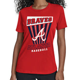 Atlanta Braves Starter Women's Poster Print T-Shirt Red