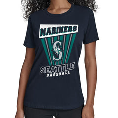 Seattle Mariners Starter Women's Poster Print T-Shirt Navy