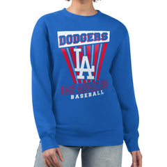 Los Angeles Dodgers Starter Women's Poster Print Pullover Sweatshirt Royal