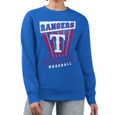 Texas Rangers Starter Women's Poster Print Pullover Sweatshirt Royal