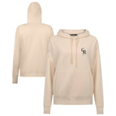 Colorado Rockies Levelwear Women's Cooperstown Collection Adorn Core Logo Pullover Hoodie Khaki