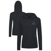 Arizona Diamondbacks Levelwear Women's Cooperstown Collection Relay Core Logo Pullover Hoodie Black