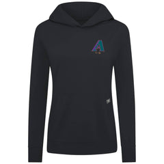 Arizona Diamondbacks Levelwear Women's Cooperstown Collection Relay Core Logo Pullover Hoodie Black