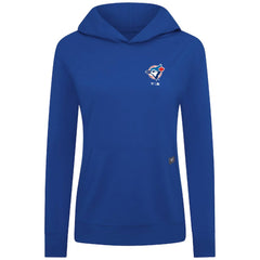Toronto Blue Jays Levelwear Women's Cooperstown Collection Relay Core Logo Pullover Hoodie Royal
