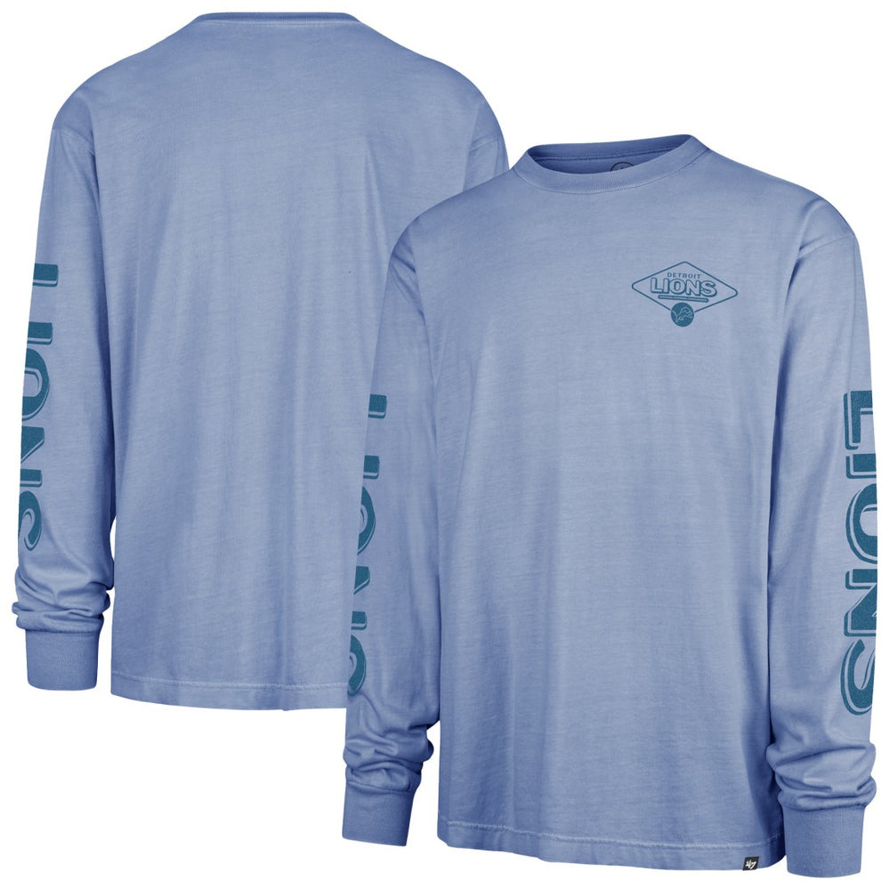 Detroit Lions '47 Cairn Ravine Foundation Long Sleeve T-Shirt - Blue on sale
