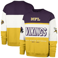 Minnesota Vikings '47 Breeze Maximalist Sweatshirt - Purple/Gold sale