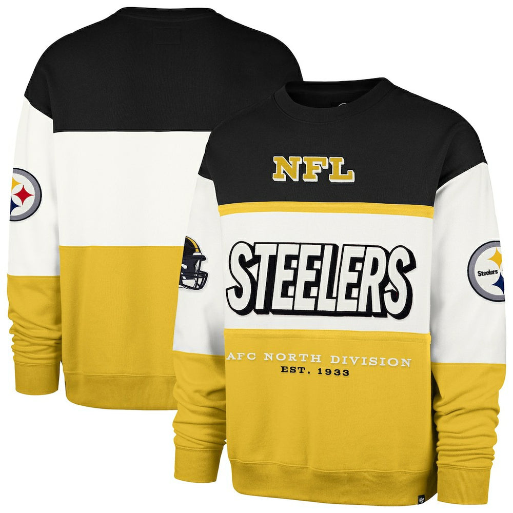 Pittsburgh Steelers '47 Breeze Maximalist Sweatshirt - Black/Gold online