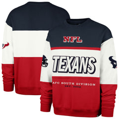 Houston Texans '47 Breeze Maximalist Sweatshirt - Navy/Red for sale