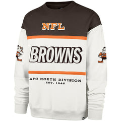 Cleveland Browns '47 Throwback Breeze Maximalist Sweatshirt - White sale