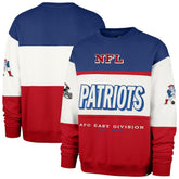 New England Patriots '47 Throwback Breeze Maximalist Sweatshirt - Royal/Red cheap