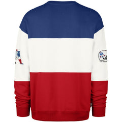 New England Patriots '47 Throwback Breeze Maximalist Sweatshirt - Royal/Red cheap