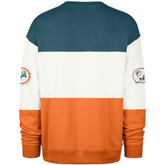 Miami Dolphins '47 Throwback Breeze Maximalist Sweatshirt - Aqua/Orange for sale