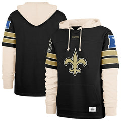 New Orleans Saints '47 Split Zone Cornerback Duo Hoodie - Black cheap