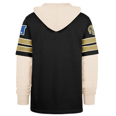 New Orleans Saints '47 Split Zone Cornerback Duo Hoodie - Black cheap