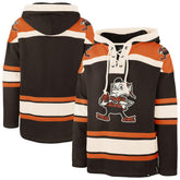 Cleveland Browns '47 Throwback Superior Lacer Hoodie - Brown on sale