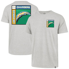 Los Angeles Chargers '47 Chrome Plate Franklin T-Shirt - Gray for sale