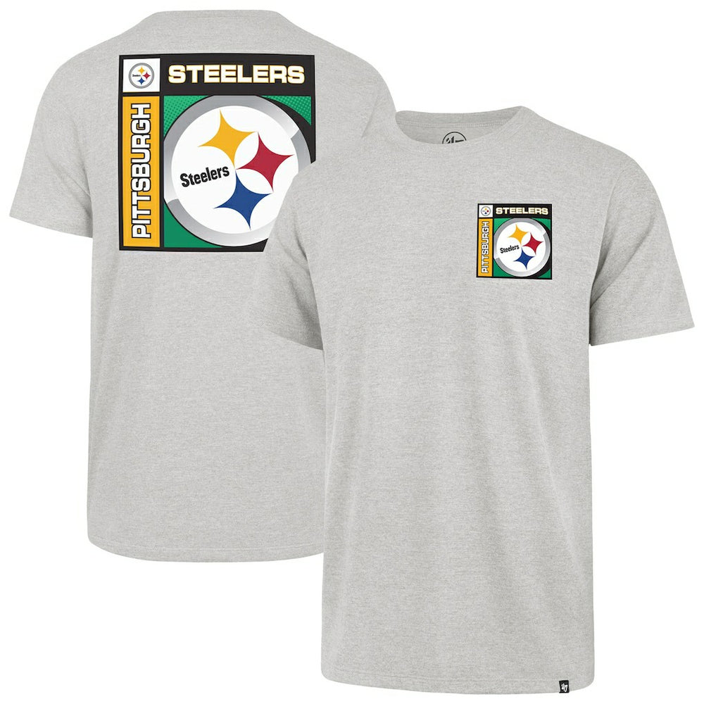 Pittsburgh Steelers '47 Chrome Plate Franklin T-Shirt - Gray on sale