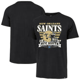 New Orleans Saints '47 Stripe Splash Franklin Throwback T-Shirt - Black outlet