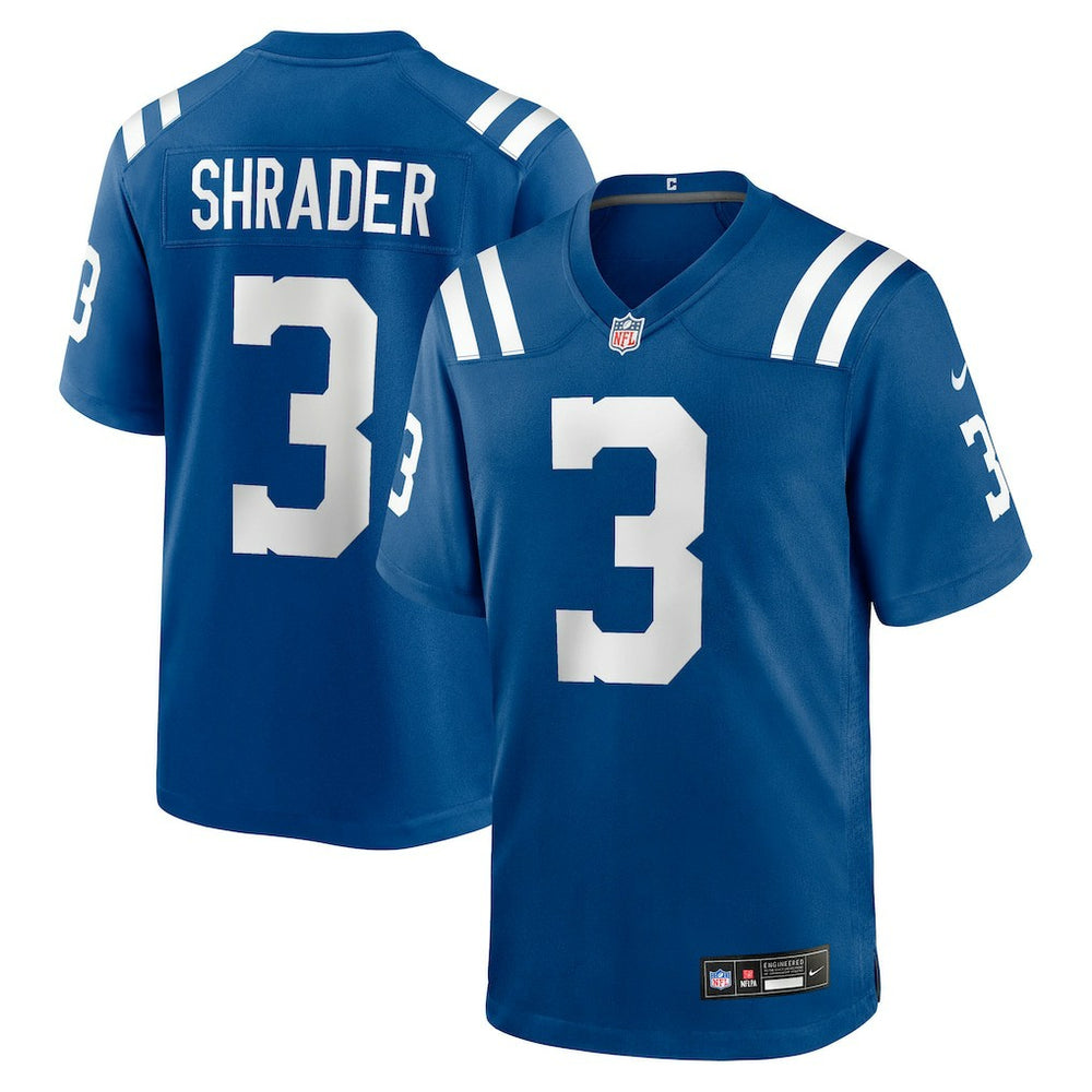 Spencer Shrader Indianapolis Colts Team Game Jersey - Royal discount