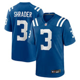 Spencer Shrader Indianapolis Colts Team Game Jersey - Royal discount