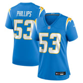 Del'Shawn Phillips Los Angeles Chargers Women's Team Game Jersey - Powder Blue online