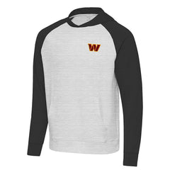Washington Commanders Antigua Urgent Pullover Hoodie - Heather Gray/Black for sale