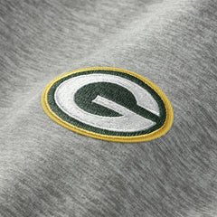 Green Bay Packers Antigua Urgent Pullover Hoodie - Heather Gray/Black discount