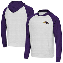 Baltimore Ravens Antigua Urgent Pullover Hoodie - Purple/Gray cheap