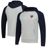 Chicago Bears Antigua Urgent Pullover Hoodie - Heather Gray/Navy online
