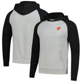 Cleveland Browns Antigua Urgent Pullover Hoodie - Heather Gray/Black outlet