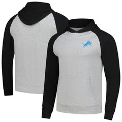Detroit Lions Antigua Urgent Pullover Hoodie - Heather Gray/Black discount