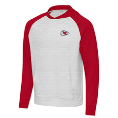 Kansas City Chiefs Antigua Urgent Pullover Hoodie - Red/Gray cheap