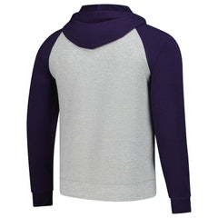 Minnesota Vikings Antigua Urgent Pullover Hoodie - Heather Gray/Purple outlet