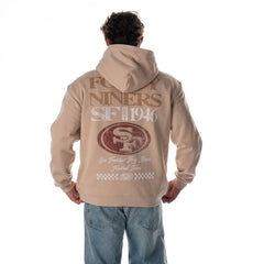 San Francisco 49ers The Wild Collective Unisex Oversized Graphic Fleece Hoodie - Tan outlet