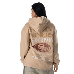 San Francisco 49ers The Wild Collective Unisex Oversized Graphic Fleece Hoodie - Tan outlet