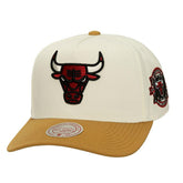 Chicago Bulls Ochre Dusted Double Two-Toned Pro Crown Adjustable Hat - Cream cheap