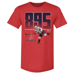Alexander Ovechkin Washington Capitals 500 Level NHL All-Time Leading Goal Scorer Tri-Blend Bold T-Shirt - Red T-shirts