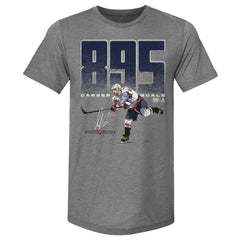 Alexander Ovechkin Washington Capitals 500 Level NHL All-Time Leading Goal Scorer Tri-Blend Bold T-Shirt - Gray T-shirts