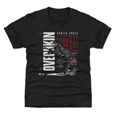 Alexander Ovechkin Washington Capitals 500 Level Youth NHL All-Time Leading Goal Scorer Throwback T-Shirt - Black T-shirts