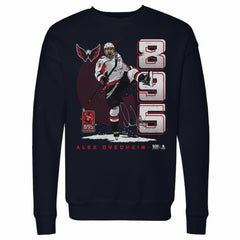 Alexander Ovechkin Washington Capitals 500 Level NHL All-Time Leading Goal Scorer Vertical Pullover Sweatshirt - Navy Sweatshirts