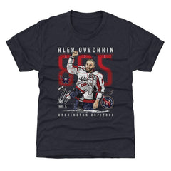 Alexander Ovechkin Washington Capitals 500 Level Youth NHL All-Time Leading Goal Scorer The Shot T-Shirt - Navy T-shirts
