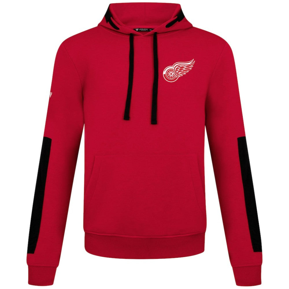 Detroit Red Wings Levelwear Bombay Response Pullover Hoodie - Red Hoodies