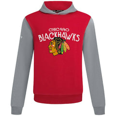 Chicago Blackhawks Levelwear Ultimate Mission Pullover Hoodie - Red/Gray Hoodies