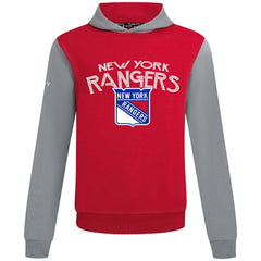 New York Rangers Levelwear Ultimate Mission Pullover Hoodie - Red/Gray Hoodies