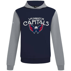 Washington Capitals Levelwear Ultimate Mission Pullover Hoodie - Navy/Gray Hoodies