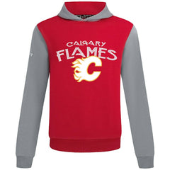 Calgary Flames Levelwear Ultimate Mission Pullover Hoodie - Red/Gray Hoodies