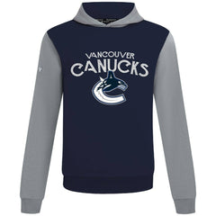 Vancouver Canucks Levelwear Ultimate Mission Pullover Hoodie - Navy/Gray Hoodies