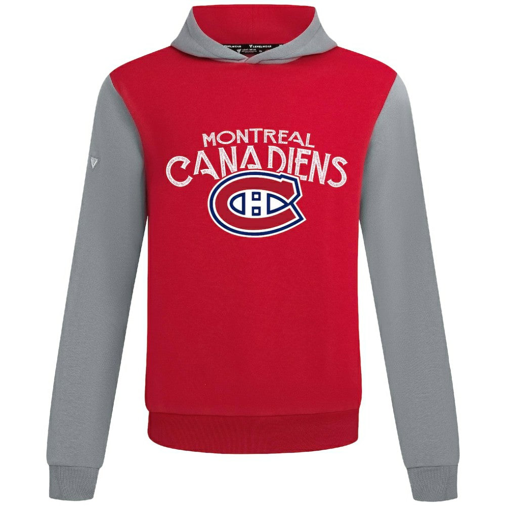 Montreal Canadiens Levelwear Ultimate Mission Pullover Hoodie - Red/Gray Hoodies