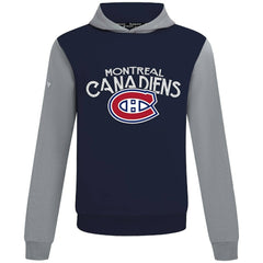 Montreal Canadiens Levelwear Ultimate Mission Pullover Hoodie - Navy/Gray Hoodies