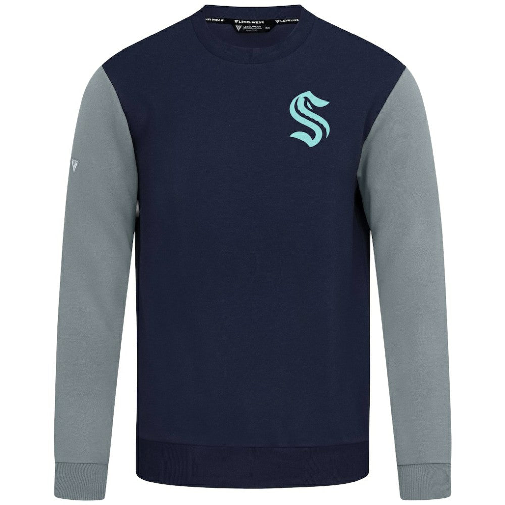 Seattle Kraken Levelwear Ultimate Response Sweatshirt - Deep Sea Blue/Gray Sweatshirts